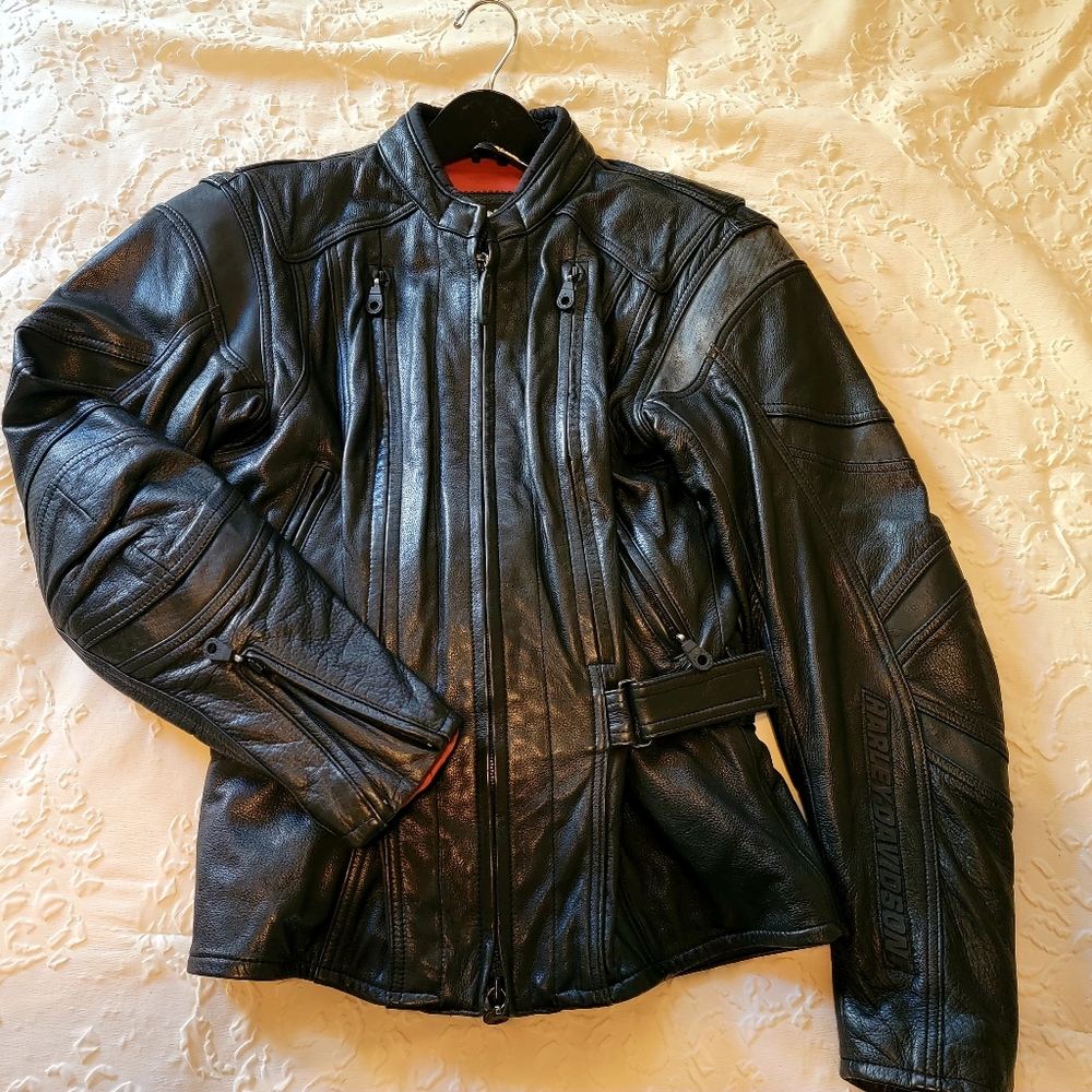 Women's Harley Davidson Leather Riding Jacket